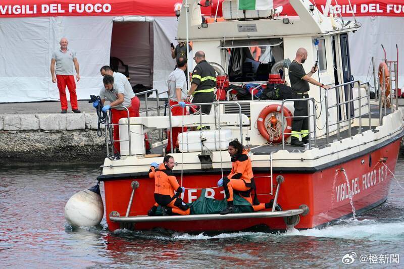 西西里岛外的一艘旅游帆船在风暴中沉没，7人失踪